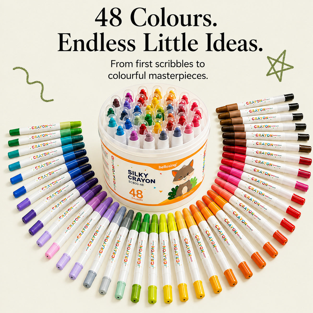 Washable Twisted Crayons