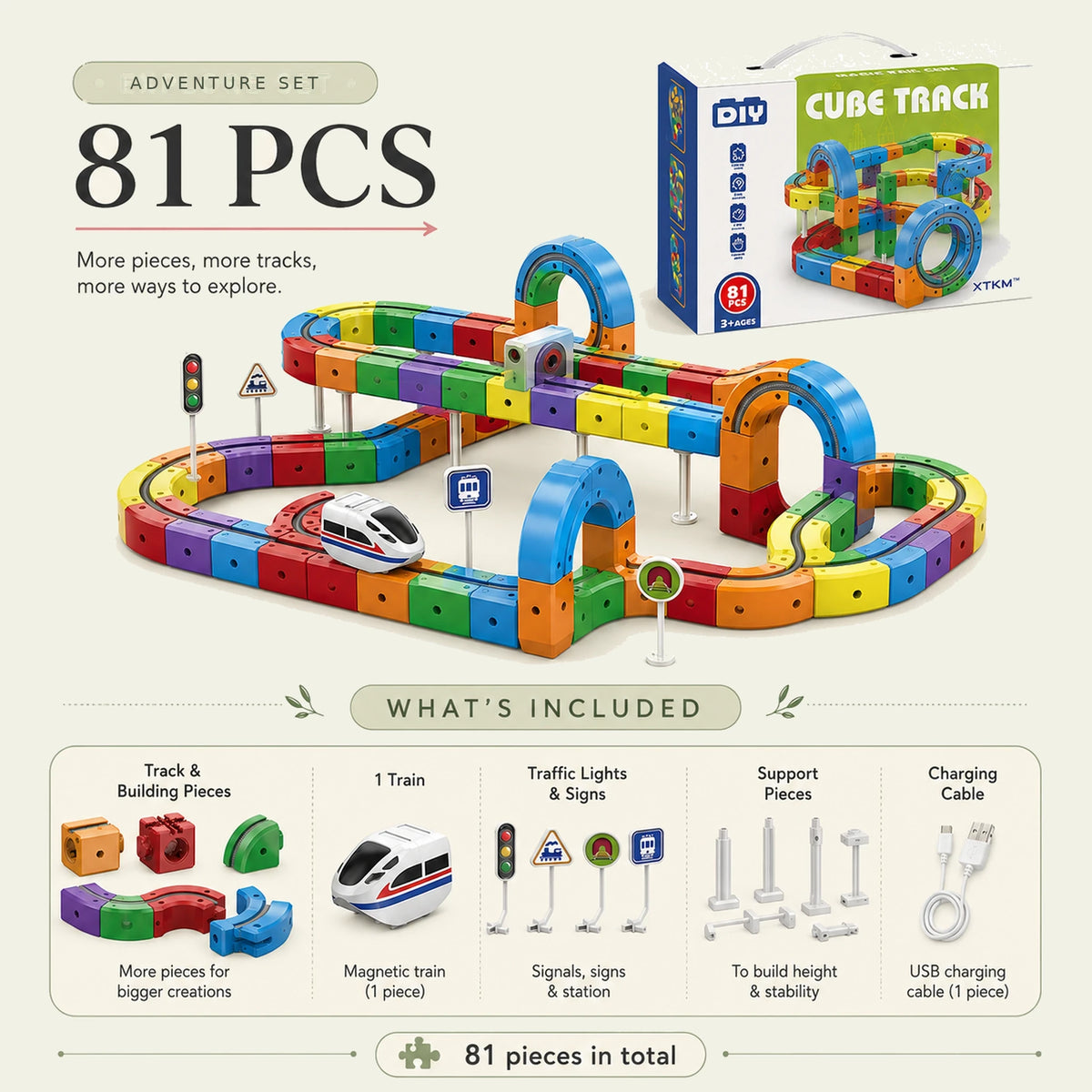 Magnetic Train Set