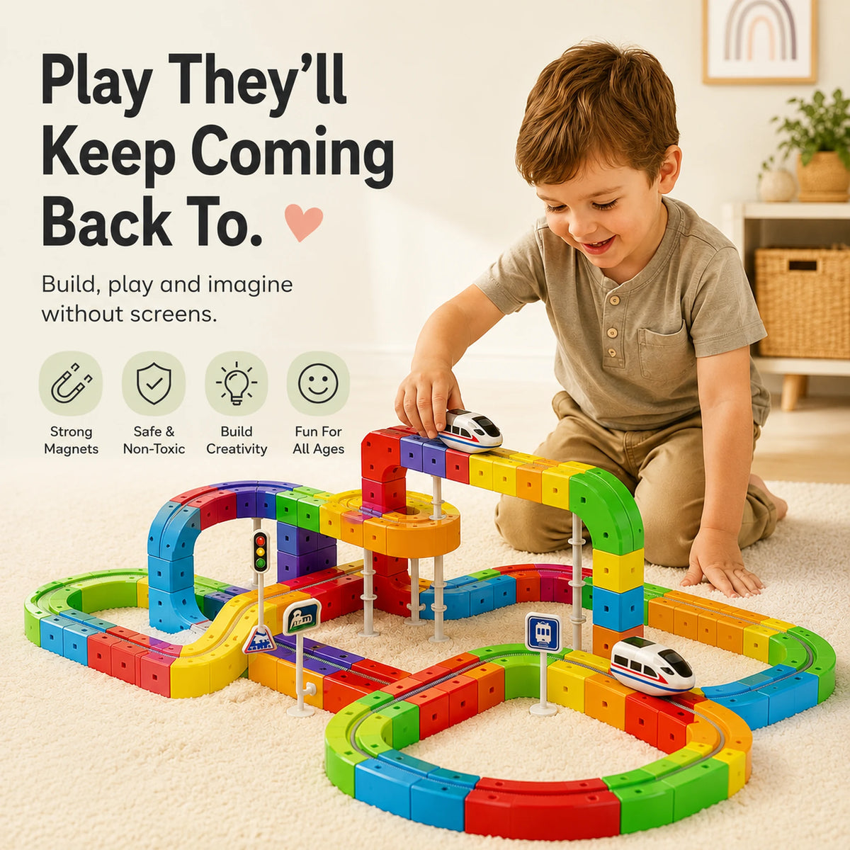 Magnetic Train Set